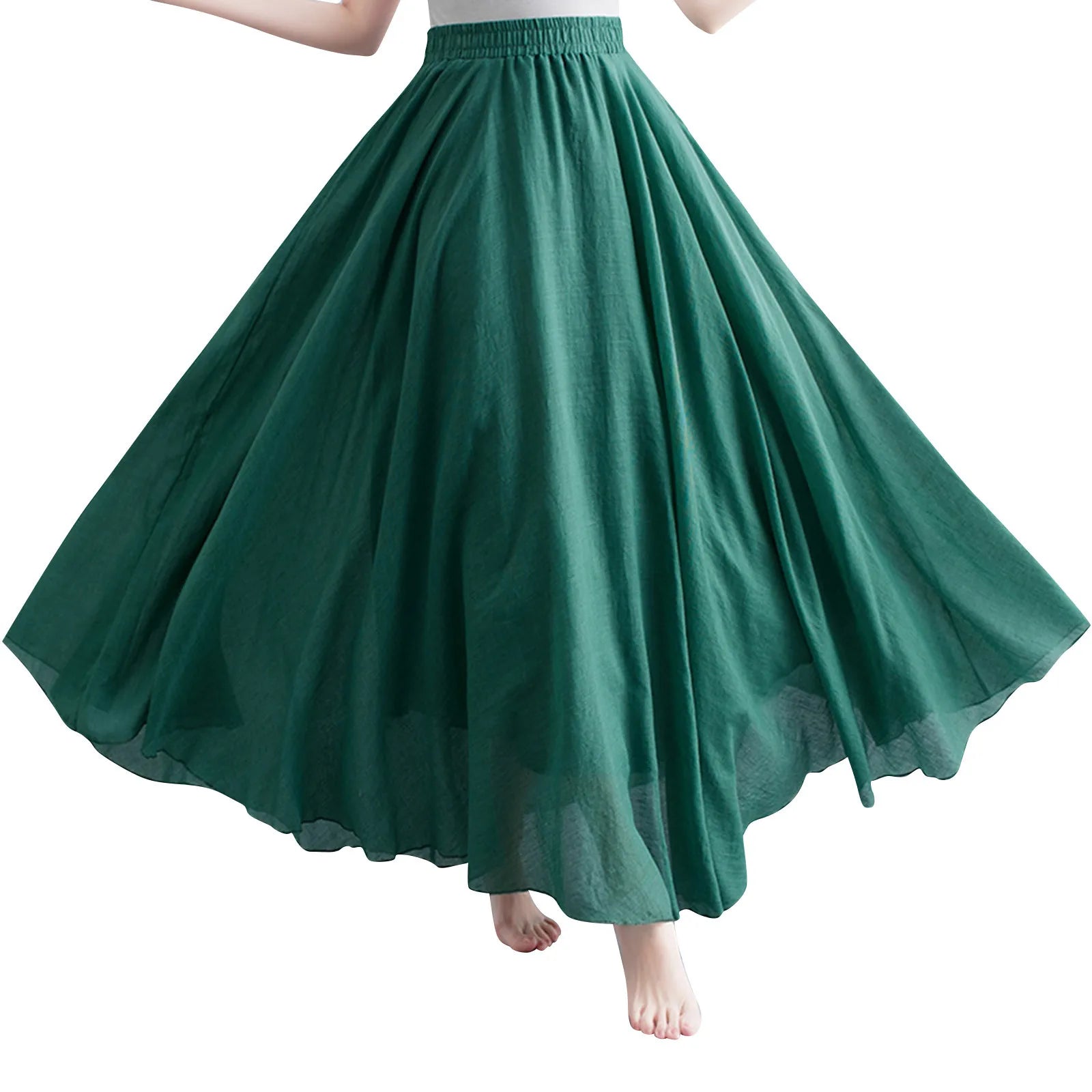 Dance Costume Women 720 Degree Chiffon Skirt Ballet Gypsy Dancer Practice Wear Assorted Long Dance Skirt Women Party Dresses
